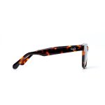 SQUARE SHELL BROWN FRAME AND TEMPLES WITH BROWN POLARISED LENSES HANDMADE - Image 3