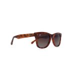 SQUARE SHELL BROWN FRAME AND TEMPLES WITH BROWN POLARISED LENSES HANDMADE - Image 2