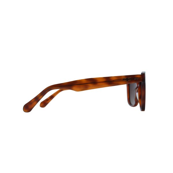 SQUARE SHELL BROWN FRAME AND TEMPLES WITH BROWN POLARISED LENSES HANDMADE - Image 3