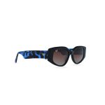 SQUARE BEJI POLARISED BLACK SHELL BLUE HANDMADE - Image 2