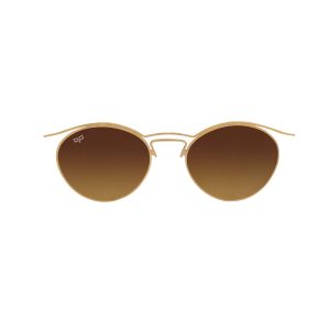 OVAL GHOV GOLD BROWN