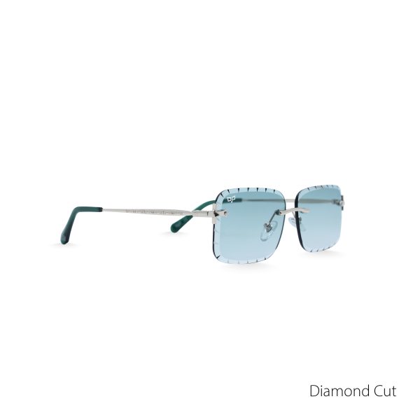 SQUARE OYE MATTE GOLD DIAMOND CUT LENSES HANDMADE - Image 2