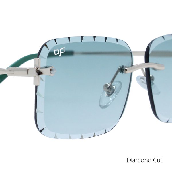 SQUARE OYE MATTE GOLD DIAMOND CUT LENSES HANDMADE - Image 4