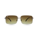 SQUARE OYE MATTE GOLD BROWN HANDMADE