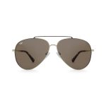 OVAL OYE MATTE GOLD BROWN REVERSE ANGLE HANDMADE
