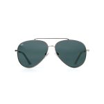 OVAL OYE MATTE SILVER GREEN REVERSE ANGLE HANDMADE