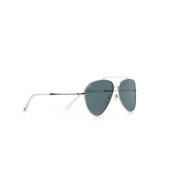 OVAL OYE MATTE SILVER GREEN REVERSE ANGLE HANDMADE - Image 2