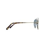 OVAL OYE MATTE GOLD REVERSE ANGLE HANDMADE - Image 3