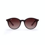 ROUND BROWN FRAME AND TEMPLES WITH POLARISED LENSES