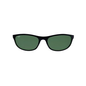 SPORT OVAL WITH BLACK FRAME AND GREEN POLARISED LENSES