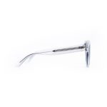 SQUARE CLEAR FRAME AND TEMPLES WITH BLUE LENSES HANDMADE - Image 3