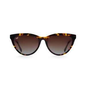 CAT EYE BEJI SHELL BROWN POLARISED HANDMADE