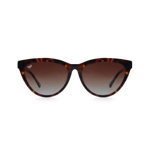 CAT EYE BEJI SHELL BROWN POLARISED HANDMADE