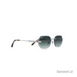 OVAL OYE MATTE GOLD DIAMOND CUT GREEN LENSES HANDMADE - Image 2