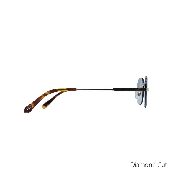 OVAL OYE MATTE GOLD DIAMOND CUT GREEN LENSES HANDMADE - Image 3