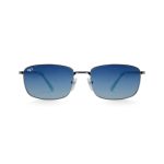 SQUARE OLHO SILVER BLUE POLARISED