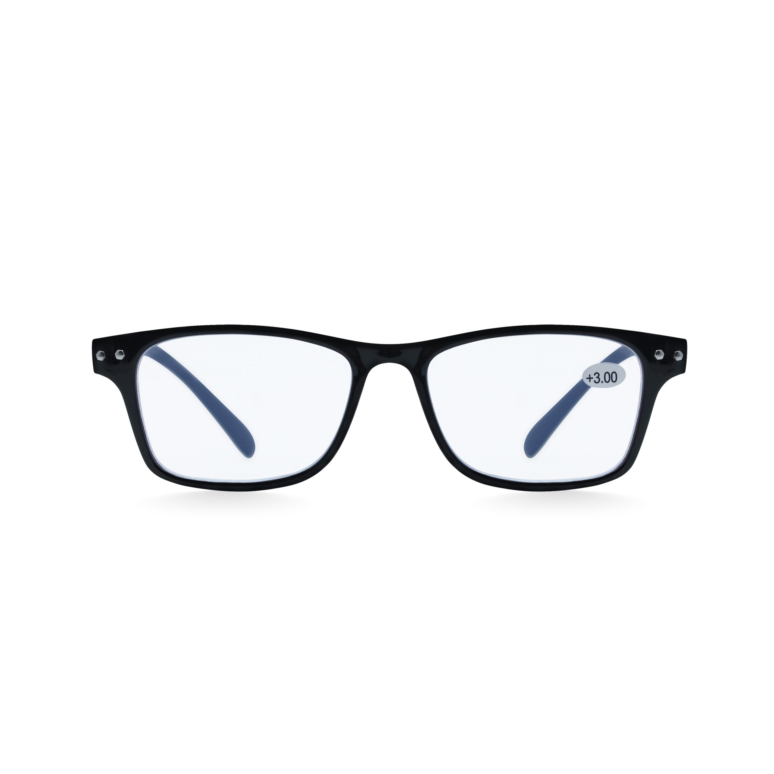 15OPS701300-A.jpg SQUARE READING GLASSES UV420 BLUE BLOCK 3.0 - Image 1