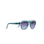 ROUND CLEAR BLUE FRAME AND TEMPLES AND BLUE LENSES - Image 2
