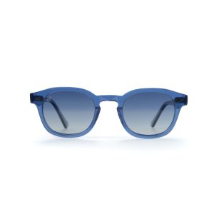 ROUND AMKA BLUE POLARISED HANDMADE