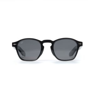 ROUND AMKA BLACK POLARISED