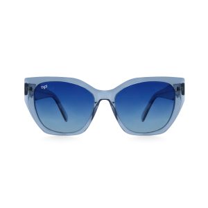 CAT EYE AMKA CLEAR BLUE  HANDMADE