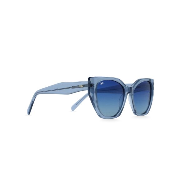 CAT EYE AMKA CLEAR BLUE  HANDMADE - Image 2