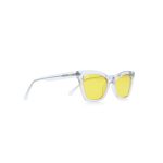 CAT EYE AMKA CLEAR BLUE  YELLOW HANDMADE - Image 2