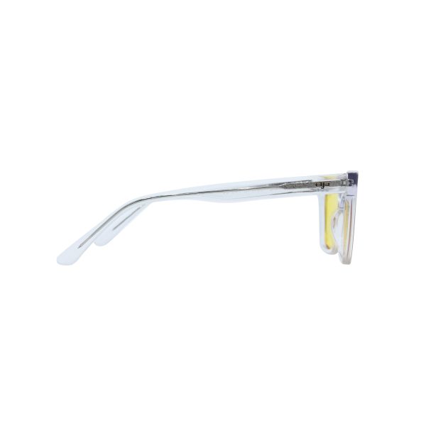 CAT EYE AMKA CLEAR BLUE  YELLOW HANDMADE - Image 3
