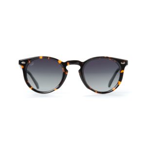 ROUND SHELL BROWN AND GREEN POLARISED HANDMADE
