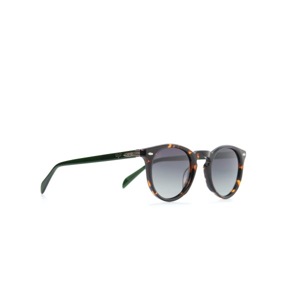 ROUND SHELL BROWN AND GREEN POLARISED HANDMADE - Image 2