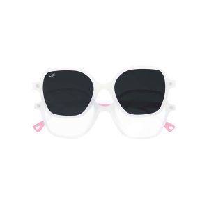 SQUARE JUNIOR TVALI CLEAR PINK POLARISED CLIP ON