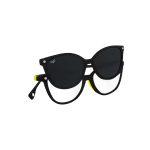 CAT EYE JUNIOR TVALI BLACK POLARISED CLIP ON - Image 2