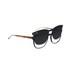 SQUARE BEJI BLACK AND BROWN POLARISED CLIP ON - Image 2