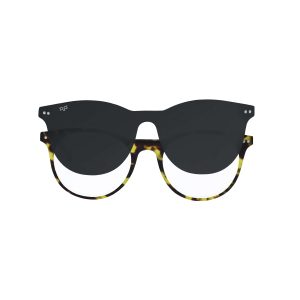 ROUND ONCE SHELL POLARISED CLIP ON