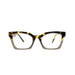 SQUARE LAMINATED ACETATE HANDMADE SHELL LIGHT GREY