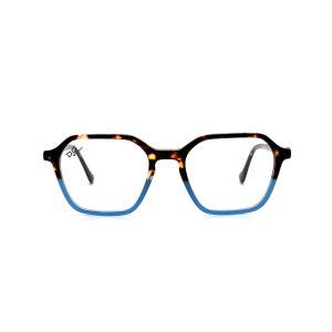 SQUARE LAMINATED ACETATE HANDMADE SHELL LIGHT BLUE