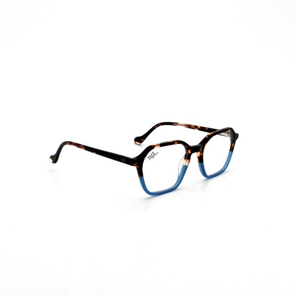 SQUARE LAMINATED ACETATE HANDMADE SHELL LIGHT BLUE - Image 2
