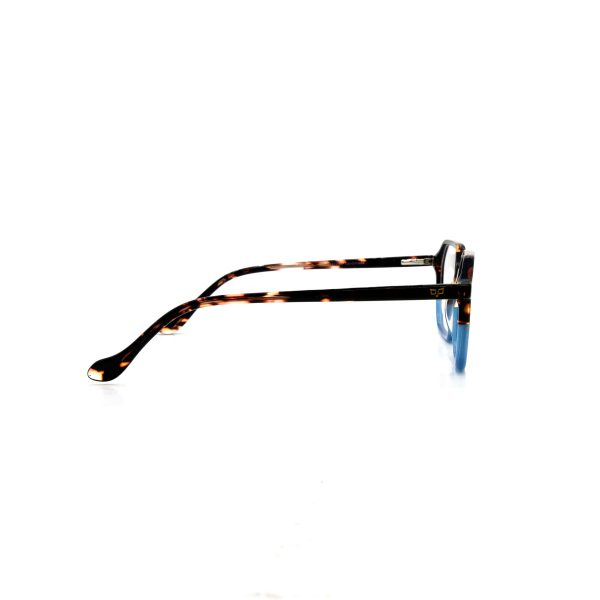 SQUARE LAMINATED ACETATE HANDMADE SHELL LIGHT BLUE - Image 3