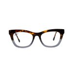 SQUARE LAMINATED ACETATE HANDMADE SHELL BLUE LIGHT GREY