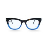 CAT EYE LAMINATED ACETATE HANDMADE SHELL LIGHT BLUE