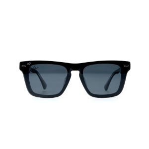 SQUARE OOG SHINE BLACK HANDMADE WITH POLARISED CLIP ON
