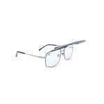 SQUARE OEIL POLARISED CLIP ON SILVER BLUE - Image 2