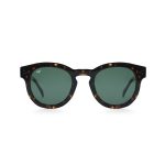 ROUND AMKA SHELL BROWN GREEN HANDMADE