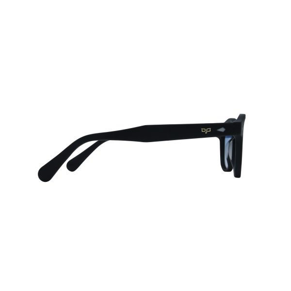 OVAL AMKA MATTE BLACK HANDMADE POLARISED BLUE - Image 3