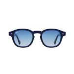 OVAL AMKA CLEAR BLUE HANDMADE POLARISED