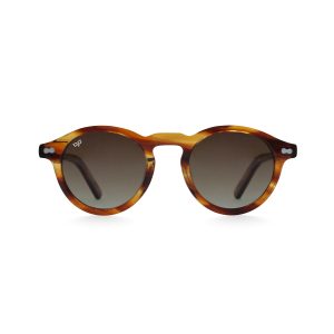 OVAL HANDMADE SHELL BROWN WITH POLARISED LENSES