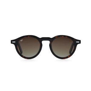 OVAL AMKA SHELL BROWN HANDMADE POLARISED