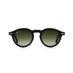 OVAL AMKA SHINE BLACK HANDMADE POLARISED GREEN