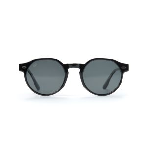ROUND AMKA GREY BLACK LENSES