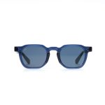 SQUARE AMKA CLEAR BLUE AND SHELL BROWN